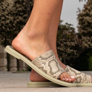 Designer slippers  - Duizelingwekkend groen - 1197-24