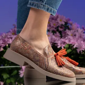 Designer schoenen - Beige Flowers Two - 792-299 -