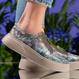 Designer schoenen - Blue Flowers - 903-37 -