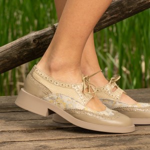 Casual schoenen - Beige Mamba - 1254-2