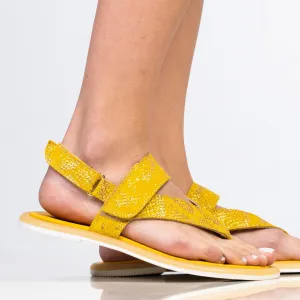 Casual Sandalen - Yellow Anaconda - 1234-4