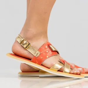 Designer sandalen - Orange Glide - 1156-25