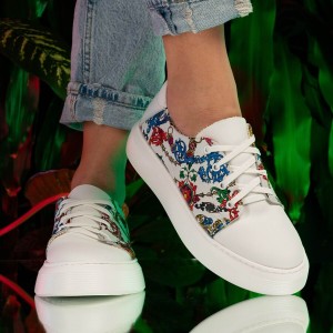 Designer schoenen - Reastic bloemen - 1030-89